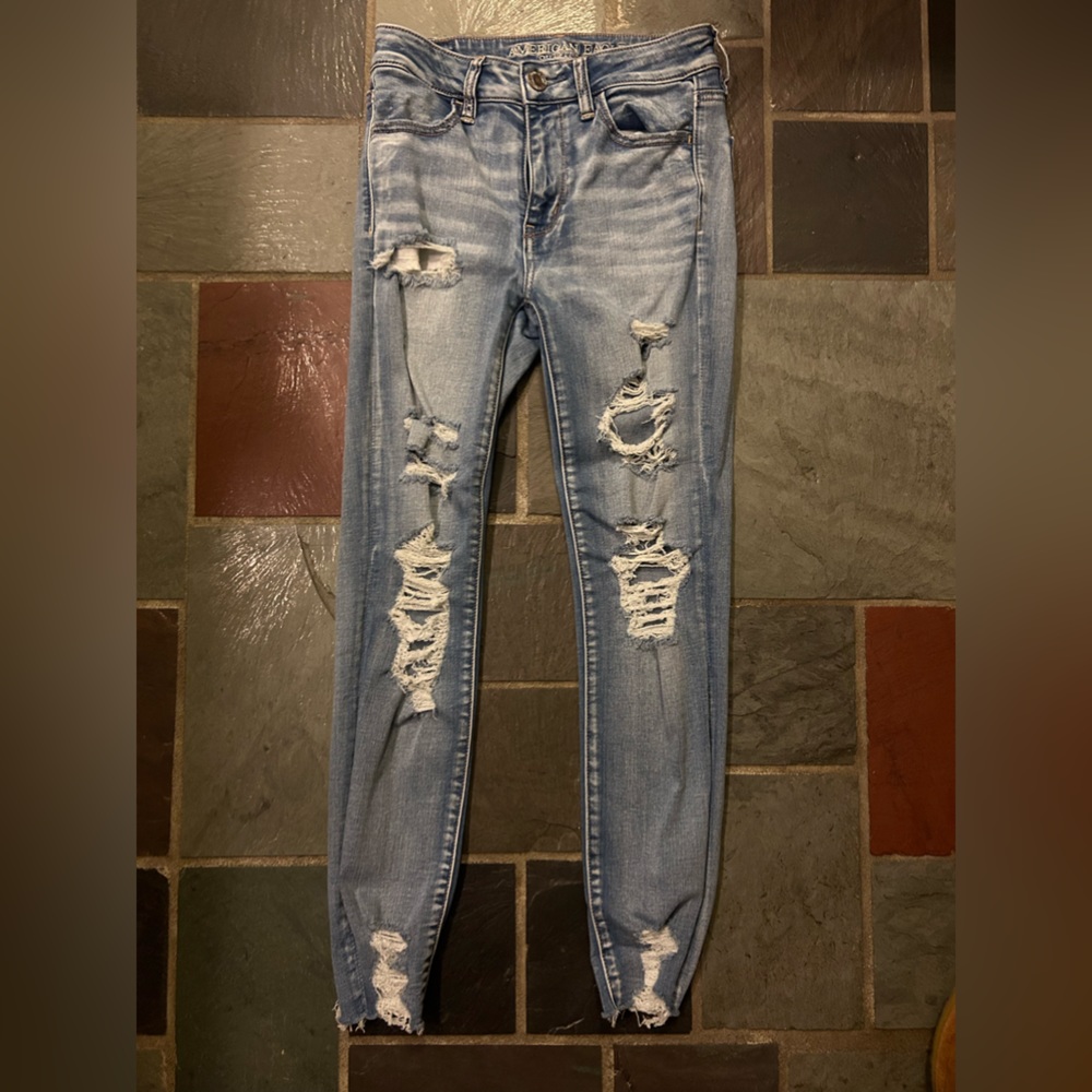 American Eagle Distressed Skinny Jeans